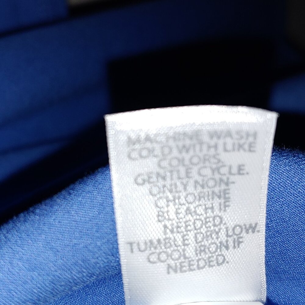 J. Jill Wearever Collection Open Front Cardigan Long Sleeves Size XL Blue - Picture 3 of 5